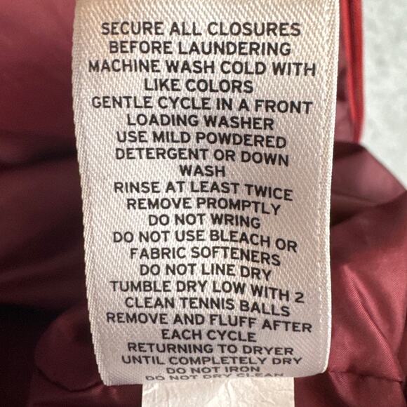 REI Women's Plus Size  Down Puffer Vest Red Orange Size XL Fall Winter Gorpcore - Picture 9 of 9